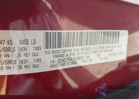 2018 Chrysler Pacifica Touring Plus from USA, damaged, VIN 2C4RC1FG4JR109870